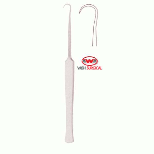 Hook Retractor, 16.5cm, Single Prong, Sharp