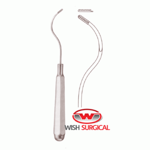 Kistlre Anthelix Cartilage File for Auricular Plastic 16cm, Left Curved