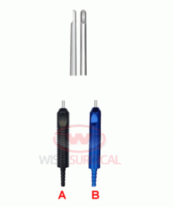 Half Cut-off Tip Liposuction Cannula with Aspirator Handle