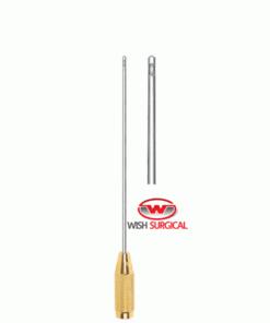 Liposuction Cannula With 1 Central Hole with Threaded Handle