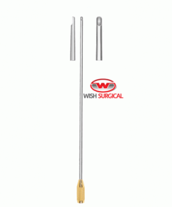 Liposuction Cannula With Half Cut-off Tip with Threaded Handle