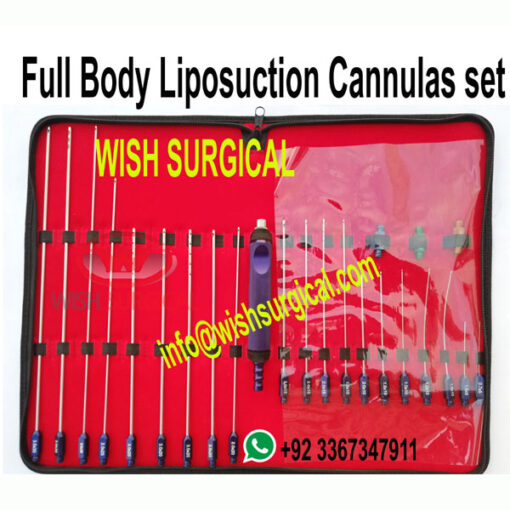 Full Body Liposuction Fat Transfer Set with Luer Lock Cannulas (Set of 24) - Image 2