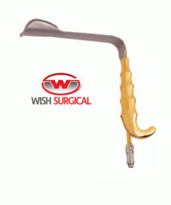 epstein abdominoplasty retractor curved blade with fiber optic